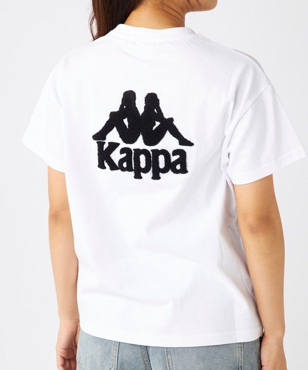 OP／FILA 【Kappa】サガラ刺繍 オーバーサイズTシャツ ホワイト