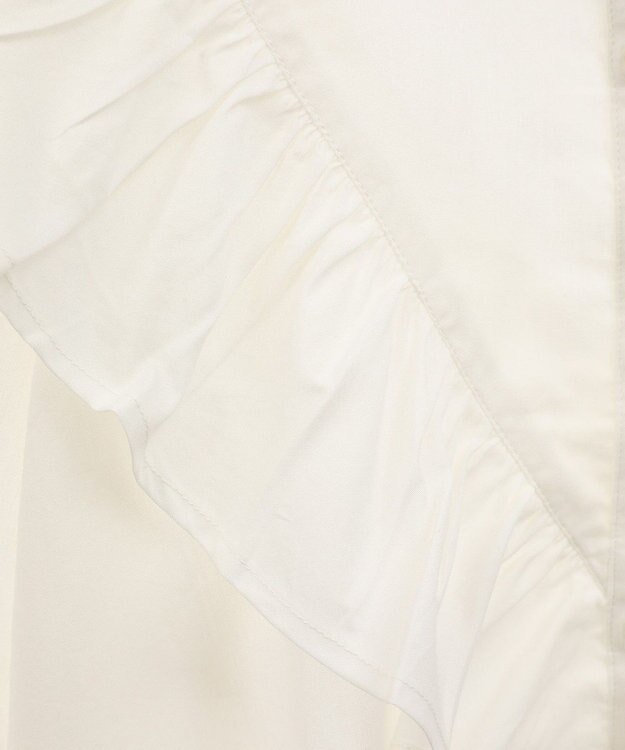 AMERICAN HOLIC スタンドカラーフリルブラウス Off White