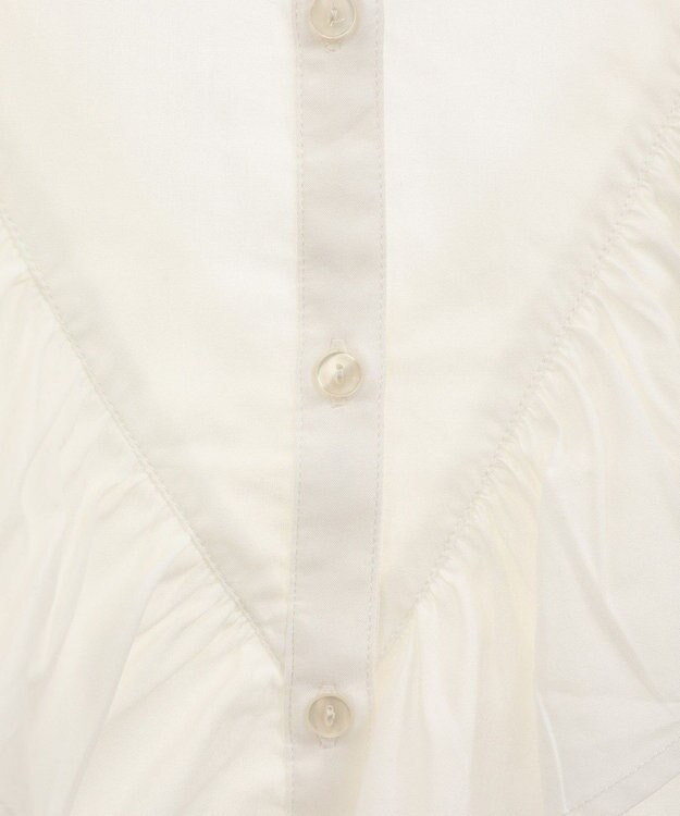 AMERICAN HOLIC スタンドカラーフリルブラウス Off White