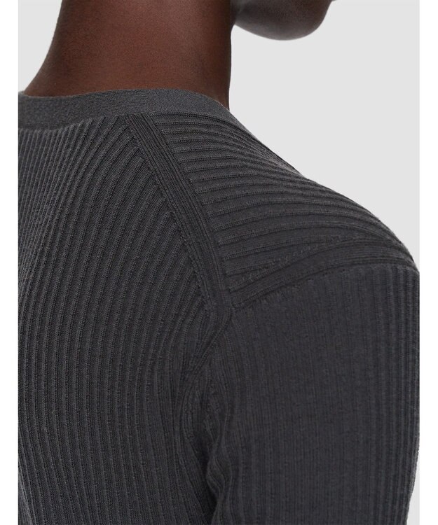 JOSEPH 【洗える】メリノリブ　ニットTEE Slate