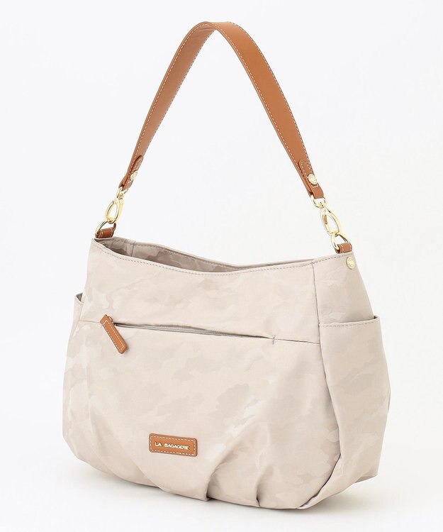 LA BAGAGERIE シャドージャカード 2WAYショルダーバッグ アイボリー