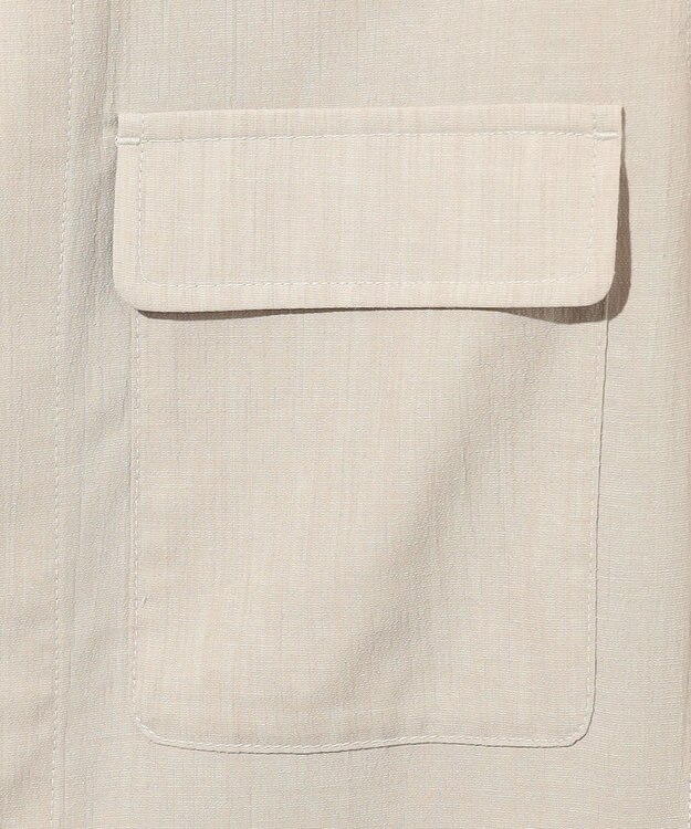 JOSEPH ABBOUD 【キングサイズ・洗える・麻混】クールリネン シャツ ベージュ系