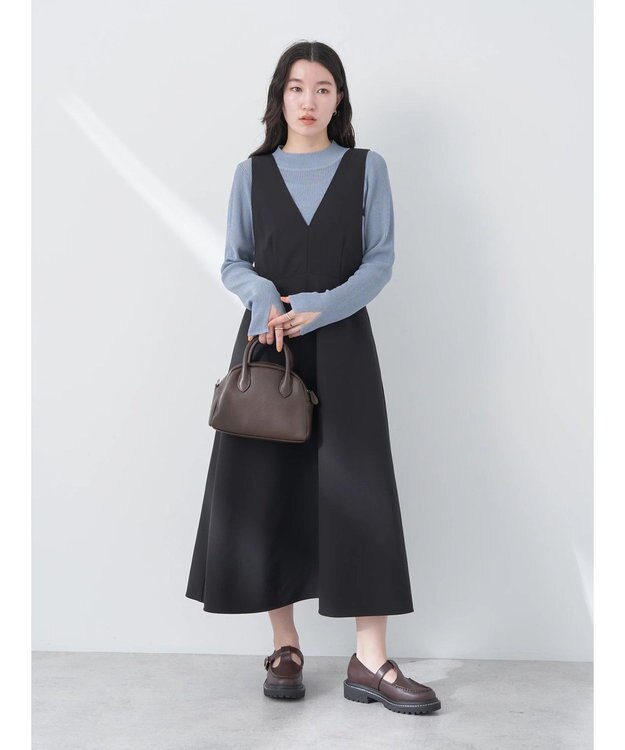 earth music&ecology シアーリブニットプルオーバー Sax