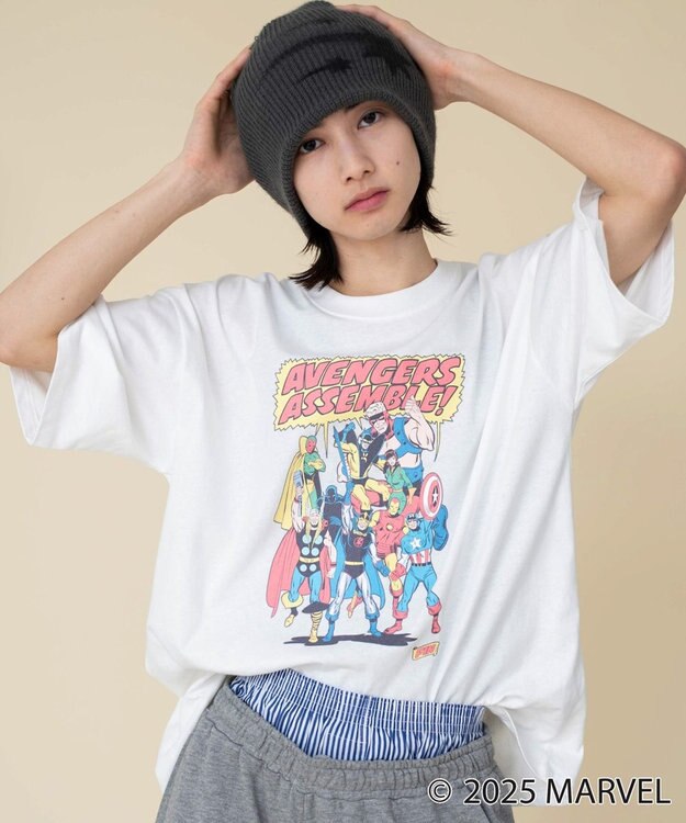 WEGO 【ユニセックス着用ITEM/SMLサイズ展開】MARVELグラフィックT（S） 柄3