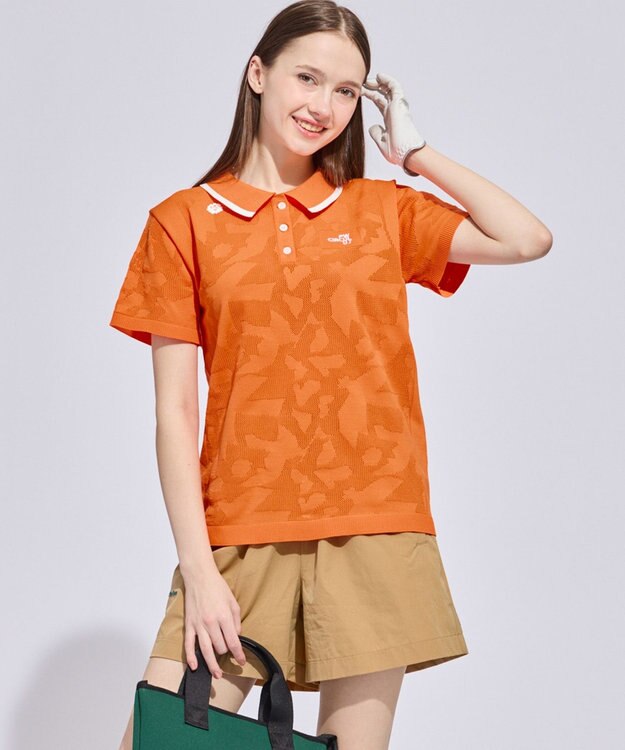 PW CIRCULUS 【WOMEN】ＤＯＶＥモチーフ ニッポロ ゴルフウェア レディース オレンジ系