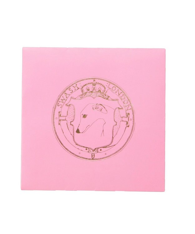 MOONBAT 【日本製】SWASH LONDON ポストカードプリント コットン スカーフハンカチ ピンク