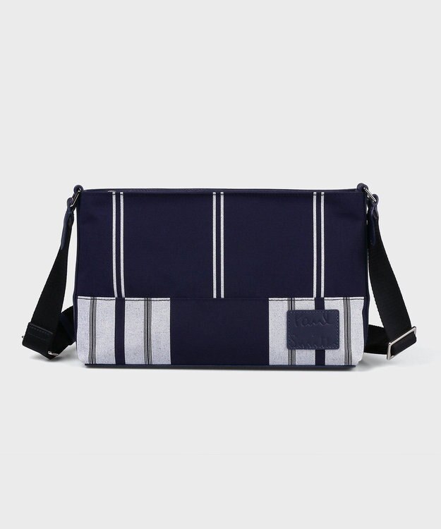 Paul Smith ウーブンストライプ ミニショルダーバッグ ネイビー