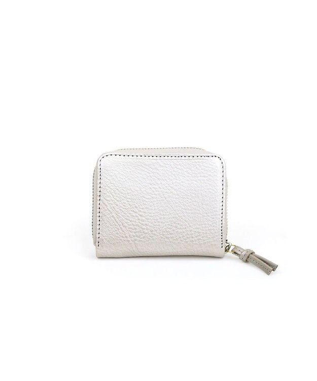 UNBILLION ペルケ perche / イタリアンレザー・ジャバラカードウォレット シルバー