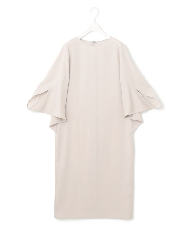 ICB L 【UVケア・接触冷感・速乾・防シワ・洗える】FluidBackSatinドルマンスリーブワンピース トープ系