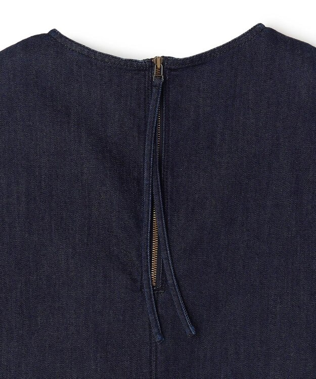 UNFILO 【セットアップ着用可】UNFILO DENIM light ノースリーブブラウス インディゴ