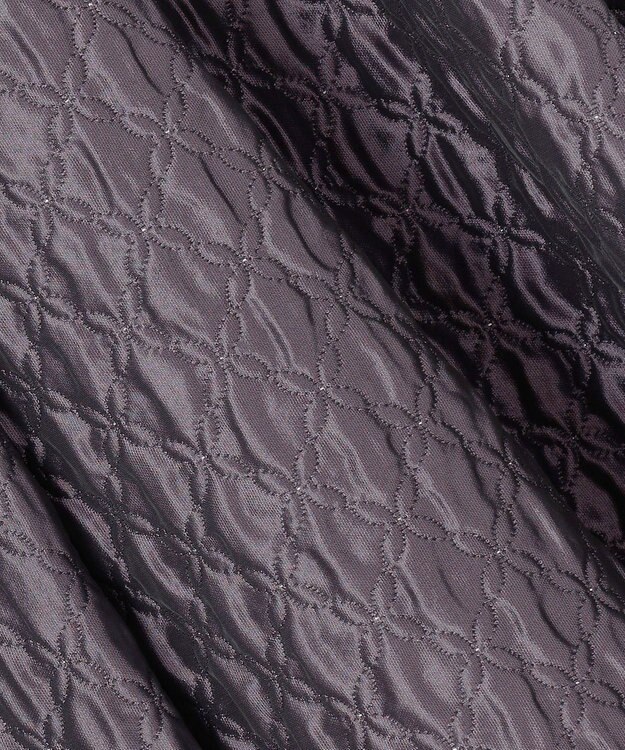 組曲 ジオメトリックフラワージャガード フレアスカート ローズパープル系