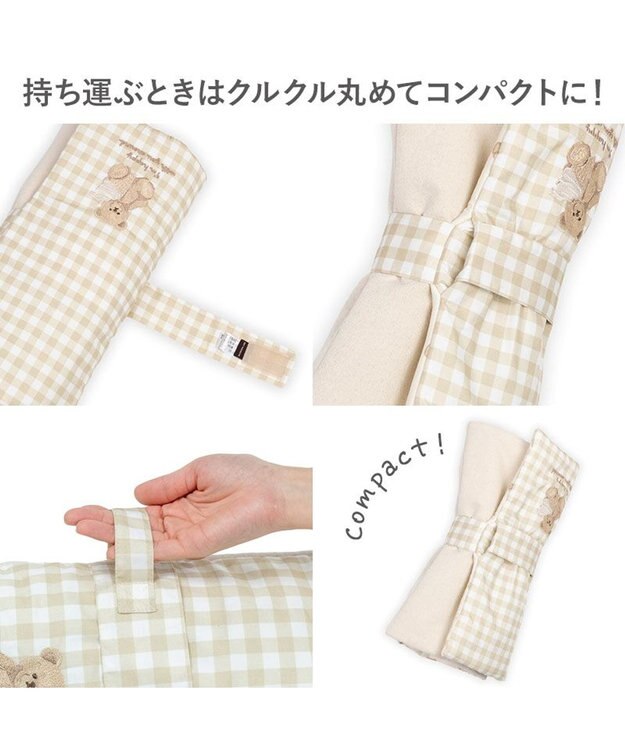 PET PARADISE ペットパラダイス くまちゃん クール ロールマット 《アイス柄》 ベージュ