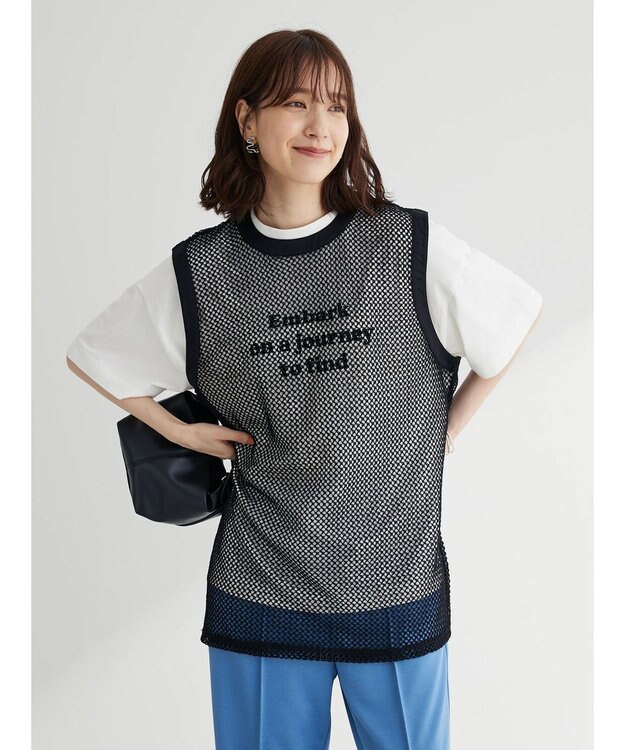 Green Parks ブロックロゴオーバーサイズＴシャツ Off White