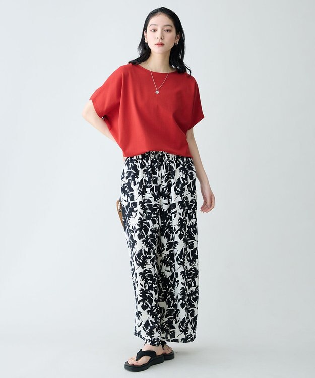 ANY プレミアムコットンコクーンプルオーバー レッド