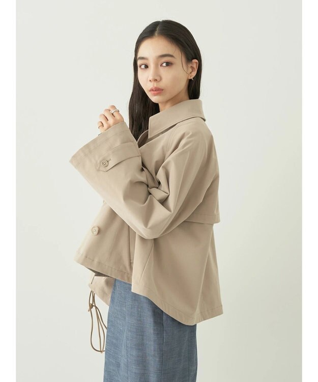 earth music&ecology ショートトレンチコート Beige