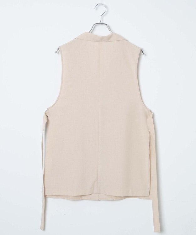 WEGO リネンライクサイドベルトベスト ナチュラル