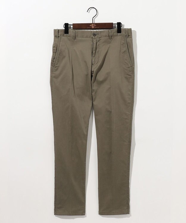 JOSEPH ABBOUD 【ストレッチ/JAPANファブリック】ヴィンテージコットンストレッチ パンツ カーキ系