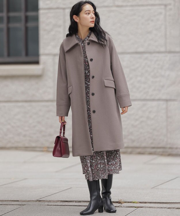 組曲 L プティフラワープリント ワンピース グレー系5