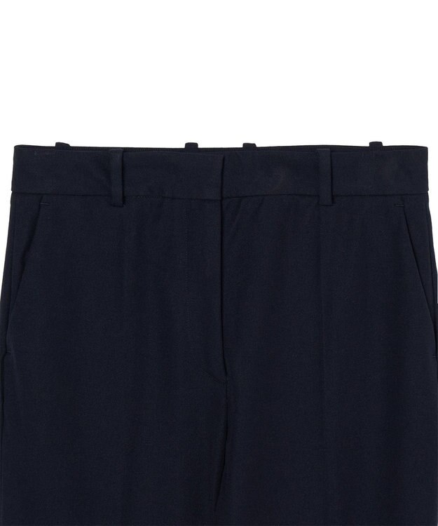 JOSEPH 【FOUNDATIONS】ギャバジンストレッチ フィットフレアートラウザーズ Navy