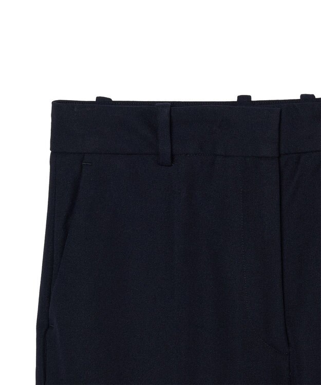 JOSEPH 【FOUNDATIONS】ギャバジンストレッチ フィットフレアートラウザーズ Navy