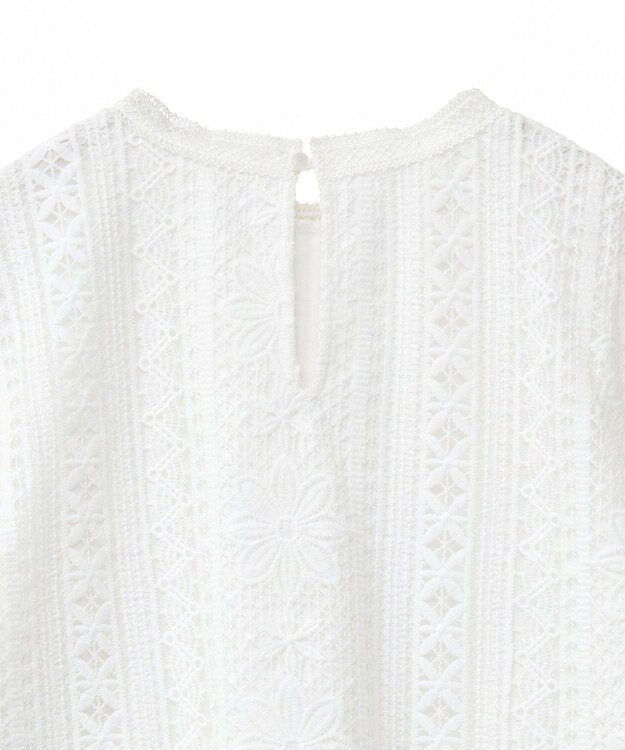 earth music&ecology レースプルオーバー Off White