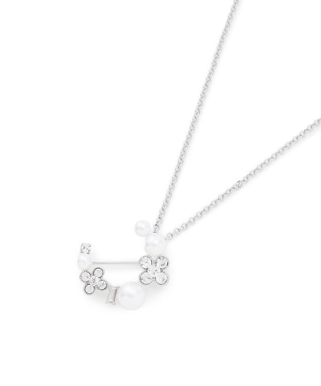 TOCCA WITH FLORA 2WAY BROOCH NECKLACE ブローチネックレス シルバー系