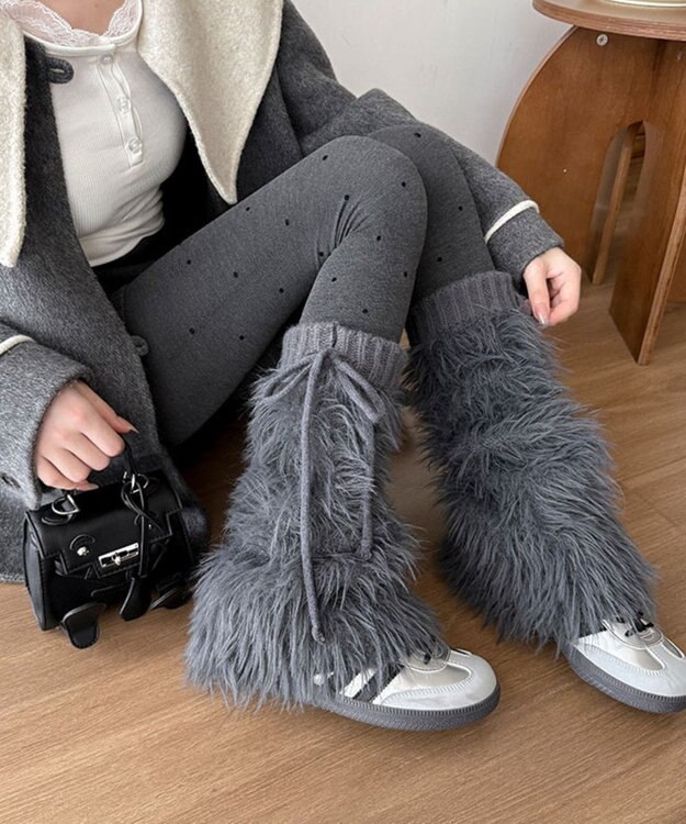 WEGO シャギーレッグカバー ダークグレー