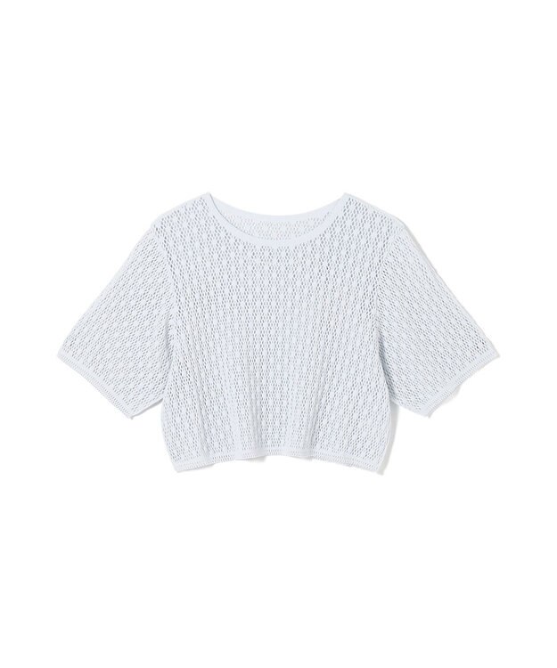 Chacott 【ノーソーイングニット】キシリトールショート丈トップ ベビーブルー