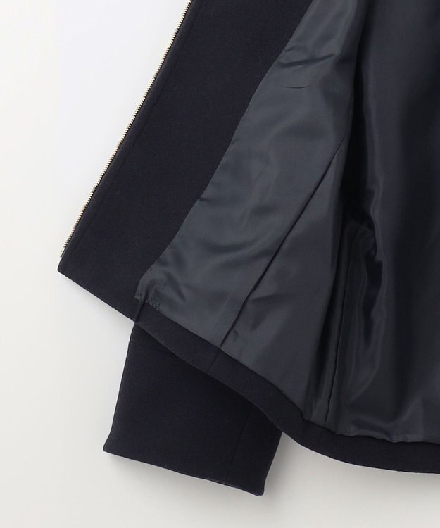 ANY SIS ウールライクドルマンショート コート ネイビー