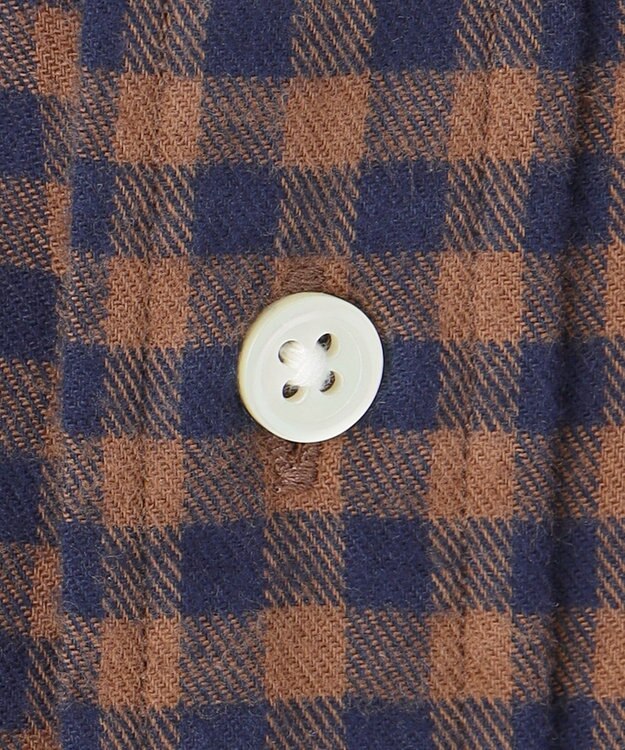 J.PRESS MEN 【WEB・一部店舗限定】フランネルギンガムチェックシャツ / B.D. ブラウン系3