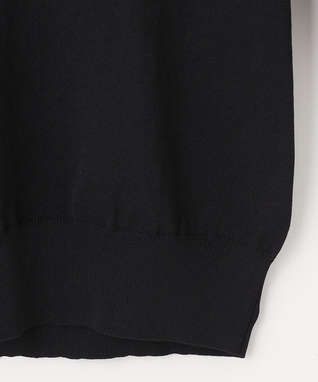 ANY SIS S 【接触冷感 ・UVケア】シアースリーブ ニット ブラック