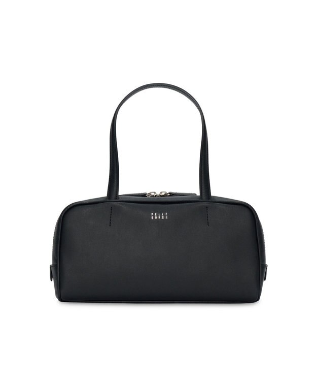 PELLE BORSA レザースモールボストンバッグ Epure 5839 ブラック