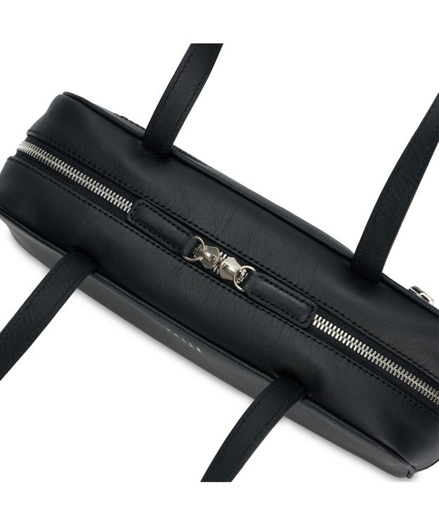 PELLE BORSA レザースモールボストンバッグ Epure 5839 ブラック