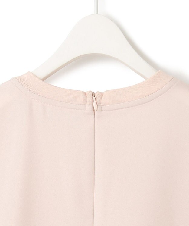 ICB 【接触冷感・UVケア・速乾・洗える】FluidBackSatin Tブラウス ピンクベージュ系［WEB限定］