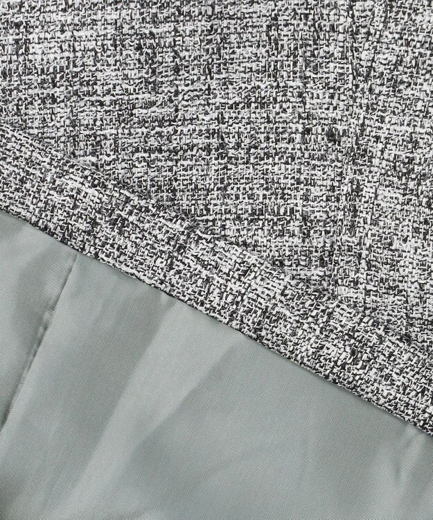 J.PRESS LADIES 【セットアップ対応】Light Tweed ノーカラー ジャケット ブラックMIX系6