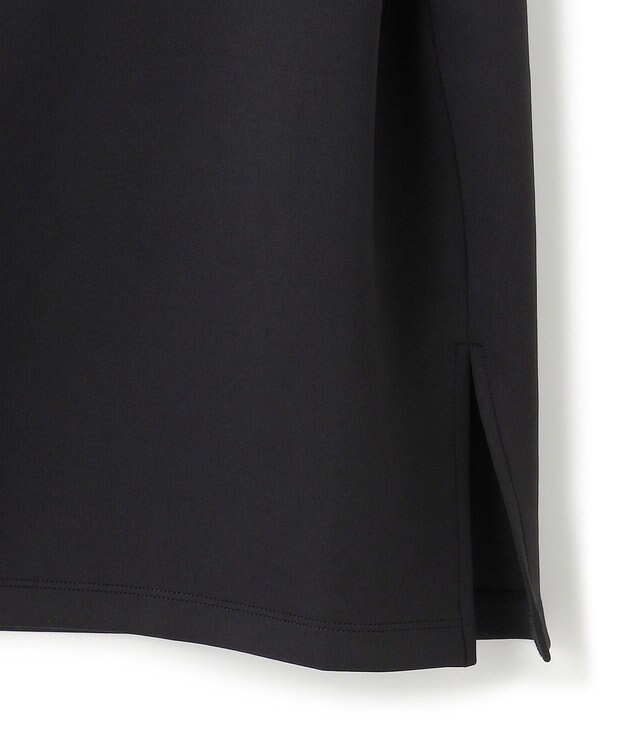 UNFILO BEAUTY FORM JERSEY Light キーネックトップス ブラック