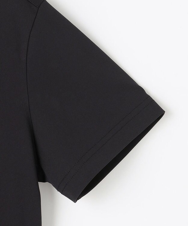 PW CIRCULUS 【WOMEN】メッシュコンビ モックネック  ゴルフウェア レディース ブラック系