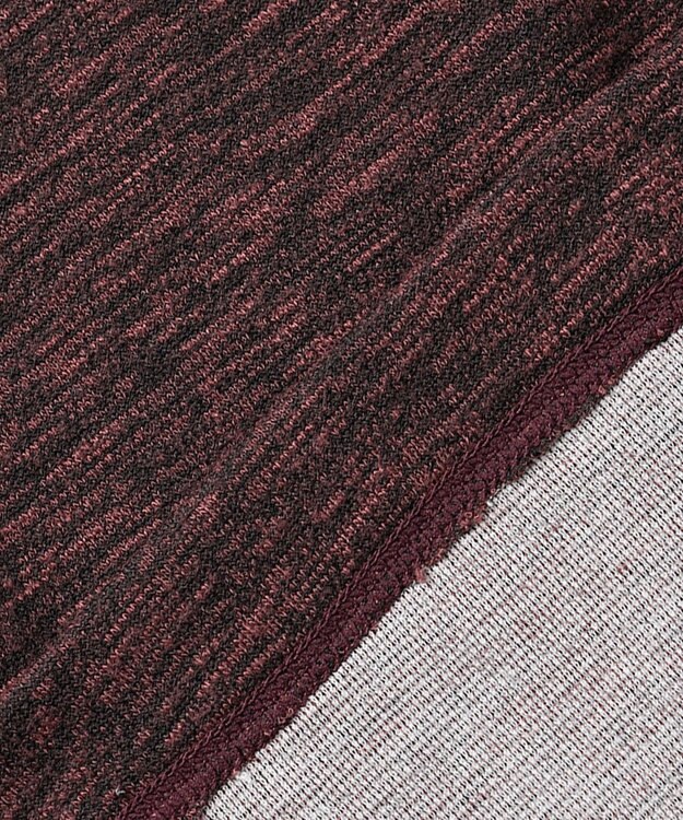 JOSEPH ABBOUD MOUNTAIN 【UNISEX】ランダムスラブリップ カットソー ワイン系