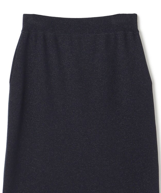 UNFILO 【MAG×スタイリストコラボ】イージーケアシャツ×ラメIラインスカート サックス×ネイビー