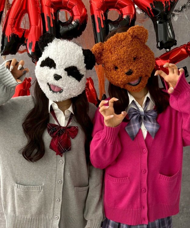 WEGO ハロウィンアニマルフェイスマスク 柄1