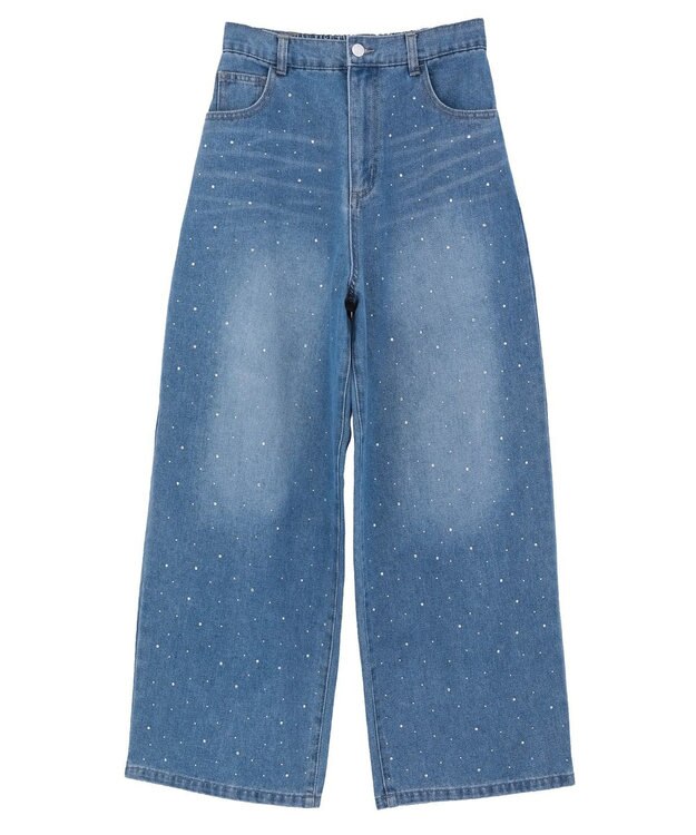 Green Parks ・ＥＬＥＮＣＡＲＥ　ＤＵＥ　ラインストーンデニム Light Indigo