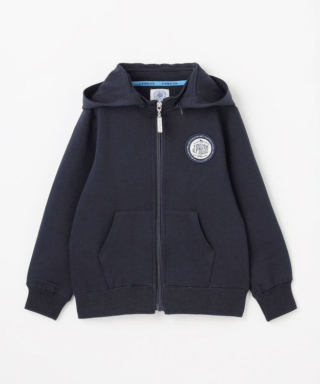 J.PRESS KIDS 【100-130cm】ダンボールニット ロゴ パーカー ネイビー