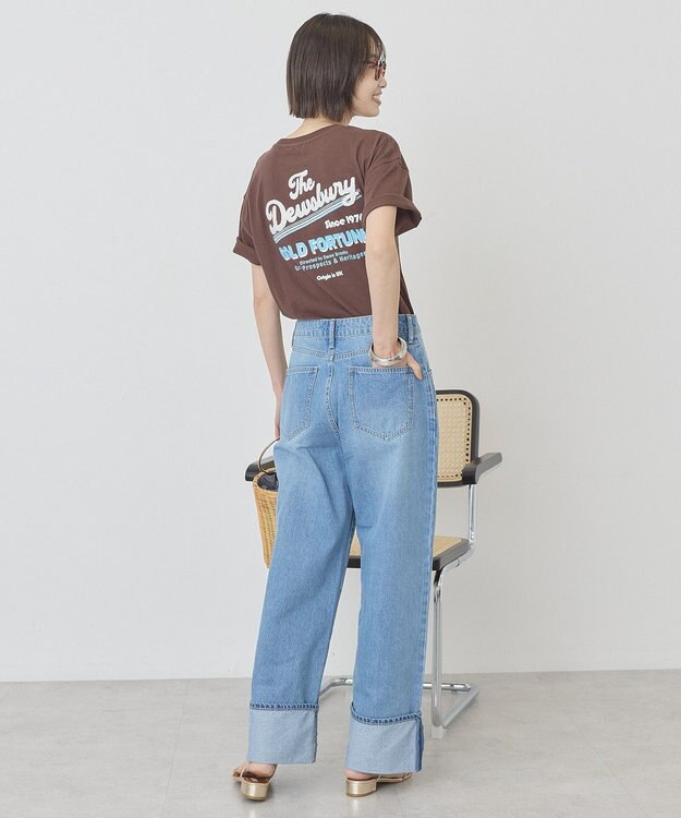 AMERICAN HOLIC サガラ刺繍Ｔシャツ Brown