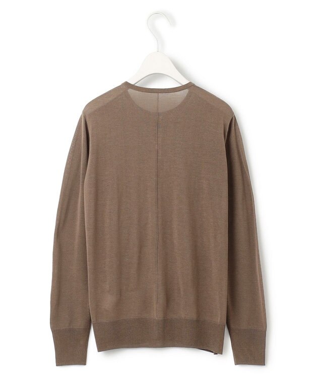 ICB 【洗える】 ウールアセテートハイゲージ カーディガン モカ系