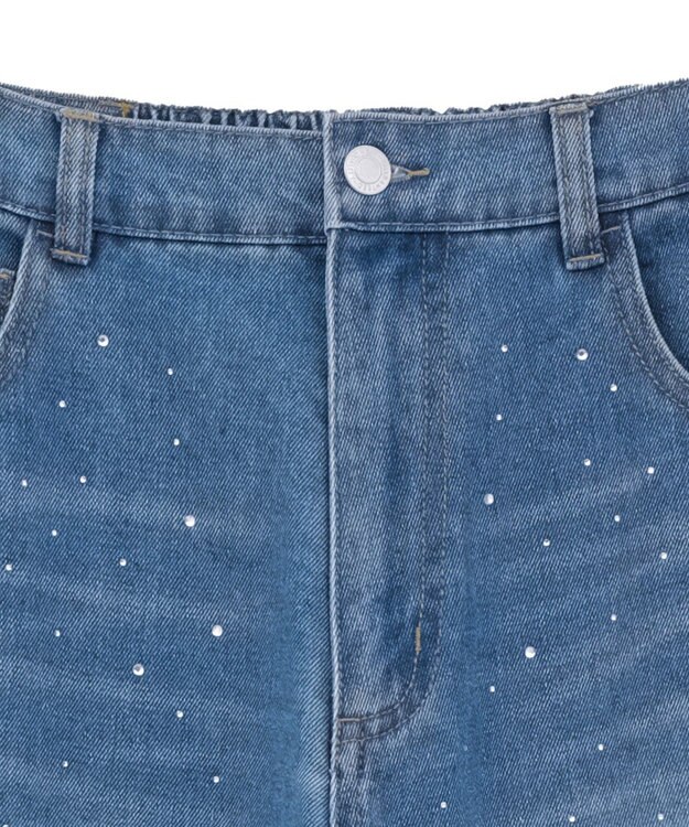 Green Parks ・ＥＬＥＮＣＡＲＥ　ＤＵＥ　ラインストーンデニム Light Indigo