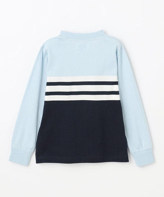 J.PRESS KIDS 【100-130cm】ボーダーミックス カットソー サックスブルー系