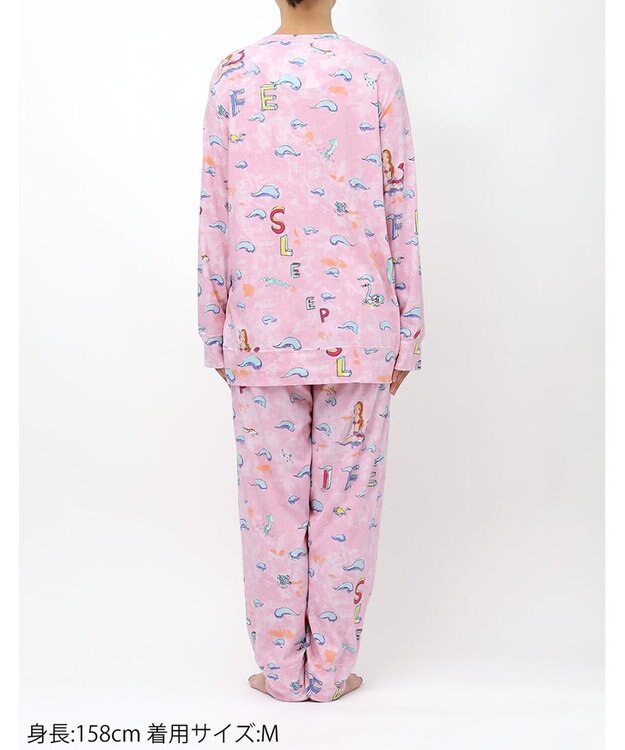 tsumori chisato SLEEP ツモリチサト パジャマ 長袖 長ズボン 綿100%(本体) スムース素材 レディース UDX501 /ワコール ピンク