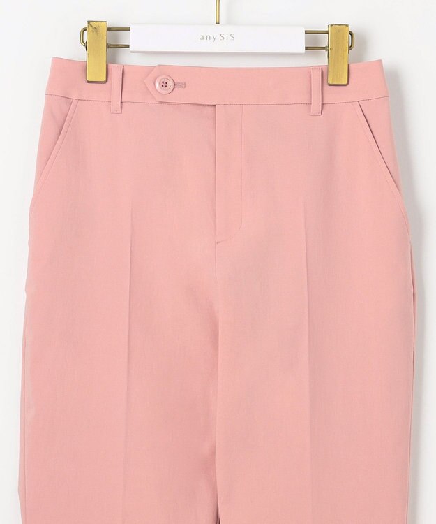 ANY SIS L 【ストレッチ・接触冷感・撥水・UVカット・洗える】エアリーストレッチ テーパードパンツ ピンク