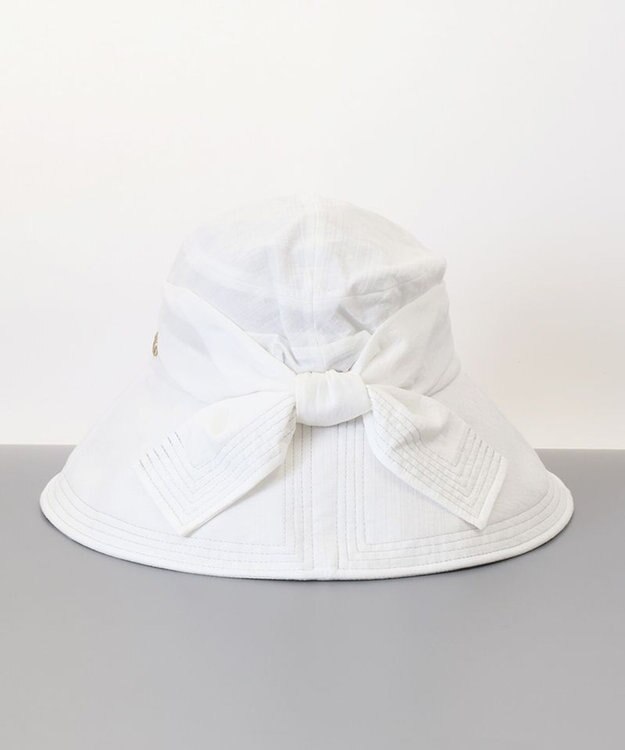 AURORA 【 LANVIN COLLECTION（ランバン コレクション） 】JLステッチキャペリン オフホワイト