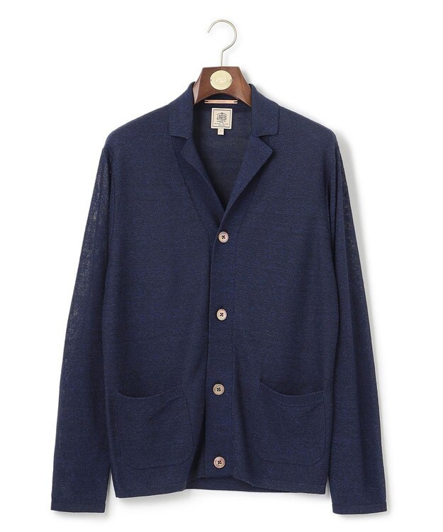 J.PRESS MEN リネンアンカー ニットジャケット ネイビー系7